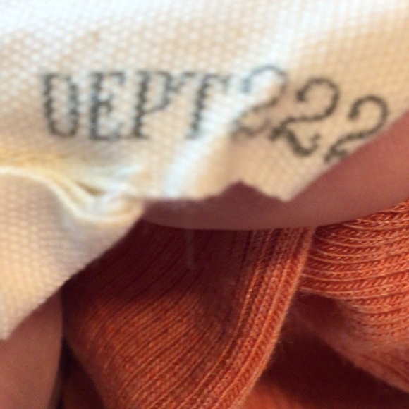 Dept 222 women rust ribbed rushed puff sleeve top Small boho romantic soft girl - Picture 6 of 9